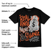 Georgia Peach 3s DopeSkill T-Shirt Real Ones Move In Silence Graphic