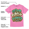 Dunk Playful Pink Multi Color Bronzine Clear Jade Luminous Green DopeSkill Pink T-shirt Never Forget Loyalty Graphic