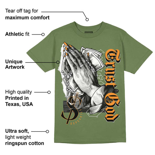 Olive 5s DopeSkill Olive T-shirt Trust God Graphic