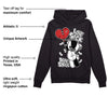 "Black/White" 1s DopeSkill Hoodie Sweatshirt Love Sick Graphic