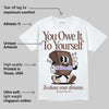 Harris Tweed x Sesame/Violet Mist Dunk DopeSkill T-Shirt Owe It To Yourself Graphic