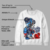 Midnight Navy 3s DopeSkill Sweatshirt Broken Heart Graphic