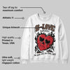 Olive 9s DopeSkill Sweatshirt Crying Heart Graphic