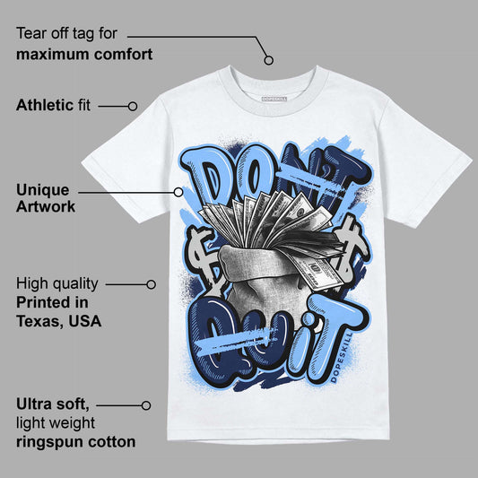 Midnight Navy 5s DopeSkill T-Shirt Don't Quit Graphic