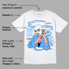 AJ 6 University Blue DopeSkill T-Shirt Money Is The Motive Graphic