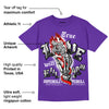 AJ 13 Court Purple DopeSkill Purple T-shirt True Love Will Kill You Graphic