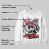 Fire Red “Black Tongue” 5s DopeSkill Sweatshirt Drip Season Graphic