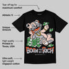 1130 Oyster Grey DopeSkill T-Shirt Born To Be Rich Graphic