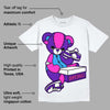 Dunk Purple Championship Court White DopeSkill T-Shirt Sneakerhead BEAR Graphic