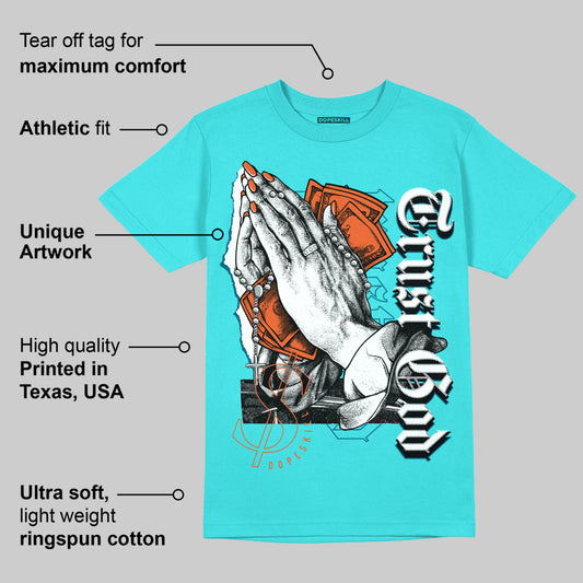 Dunk Dolphins DopeSkill Tahiti Blue T-shirt Trust God Graphic