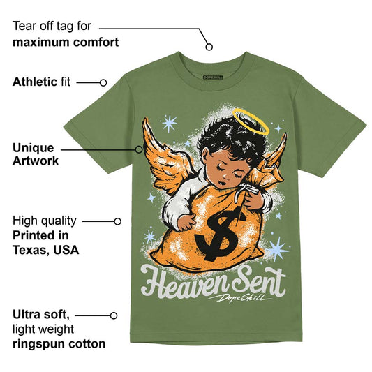 Olive 5s DopeSkill Olive T-shirt Heaven Sent Graphic