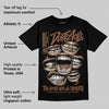 Metallic Gold 1s DopeSkill T-Shirt The Mouth With No Droughts Graphic