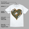 Olive 5s DopeSkill T-Shirt Heart Jordan 5 Graphic