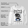 Awake NY x Racer Blue 5s DopeSkill Sweatshirt Owe It To Yourself Graphic