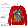 Red Collection DopeSkill Red Sweatshirt Don't Kill My Vibe Graphic