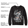 Black Cement 1s Low OG DopeSkill Sweatshirt Smile Through The Pain Graphic