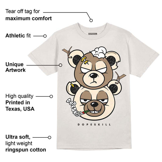 Sail 5s DopeSkill Sand T-shirt New Double Bear Graphic