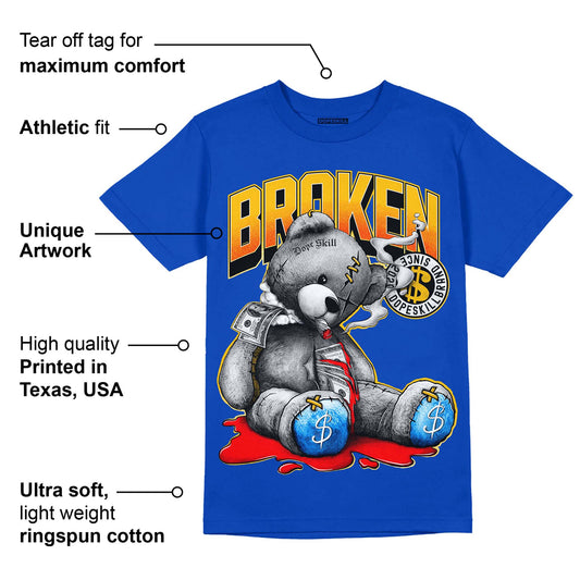 Royal Blue Collection DopeSkill Royal Blue T-shirt Sick Bear Graphic