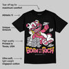 White Fluo Pink DopeSkill T-Shirt Born To Be Rich Graphic