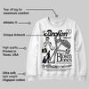 Reverse Metallic 5s DopeSkill Sweatshirt Broken Bones Graphic