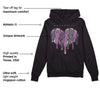 Mauve Off-Noir 2s DopeSkill Hoodie Sweatshirt Slime Drip Heart Graphic