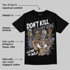 Leather Curb Sneakers White Anthracite DopeSkill T-Shirt Don't Kill My Vibe Graphic