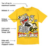 Vivid Sulfur 4s DopeSkill Yellow T-shirt Born To Be Rich Graphic