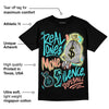 Cyan Burst 9060 DopeSkill T-Shirt Real Ones Move In Silence Graphic