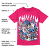 Dunk Obsidian Fierce Pink DopeSkill Pink T-Shirt Chillin Graphic