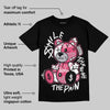 White Fluo Pink DopeSkill T-Shirt Smile Through The Pain Graphic