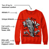 Red Foam Runner DopeSkill Vermillion Red Sweatshirt True Love Will Kill You Graphic