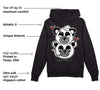 "Black/White" 1s DopeSkill Hoodie Sweatshirt New Double Bear Graphic