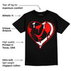 Satin Bred 1s DopeSkill T-Shirt Heart AJ 1 Graphic