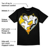 Yellow Ochre 6s DopeSkill T-Shirt Heart Jordan 6 Graphic