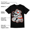 Black Canvas 4s DopeSkill T-Shirt Bear Steals Sneaker Graphic