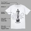 Cement Grey 11s DopeSkill T-Shirt King Chess Graphic