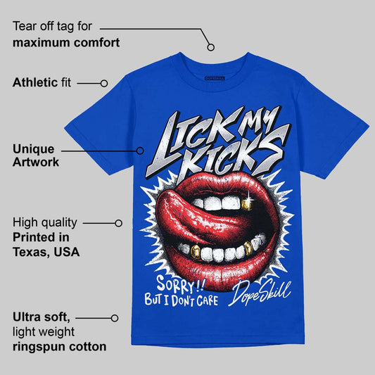 Blueberry 12s DopeSkill Royal T-shirt Lick My Kicks Graphic