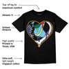 GS 'Six Championships' 1s DopeSkill T-Shirt Heart Jordan 1 Graphic