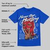 Blueberry 12s DopeSkill Royal T-shirt Never Stop Hustling Graphic