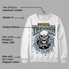 Blue Grey 13s DopeSkill Sweatshirt Trapped Halloween Graphic