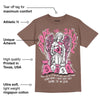 Dunk Smokey Mauve Playful Pink White Brown DopeSkill Brown Savana T-shirt Angels Graphic