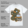 Olive 5s DopeSkill T-Shirt Bear Steals Sneaker Graphic