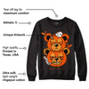 Brilliant Orange 12s DopeSkill Sweatshirt New Double Bear Graphic