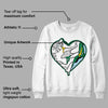 Lucky Green 5s DopeSkill Sweatshirt Heart Jordan 5 Graphic