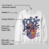 University Blue 6s DopeSkill Sweatshirt Love Shot Graphic