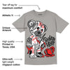 Grey Collection DopeSkill Grey T-shirt Broken Heart Graphic