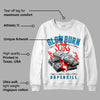 University Blue Toe 1s DopeSkill Sweatshirt Slow Burn Graphic