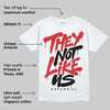 Red Cement 4S DopeSkill T-Shirt They Not Like Us Graphic