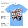 AJ 6 University Blue DopeSkill University Blue T-Shirt Racked Up Graphic