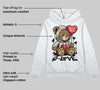 Reverse Metallic 5s DopeSkill Hoodie Sweatshirt Broken Bear Graphic